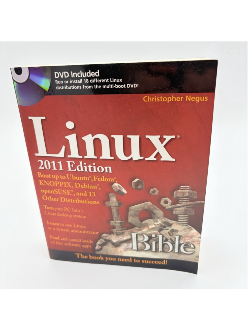 LINUX BIBLE 2011 Edition Christopher Negus Paperback WITH DVD Wiley